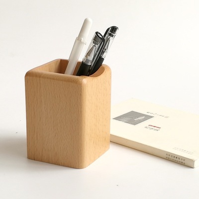 成都木質(zhì)筆筒辦公用品實木筆筒擺件定制批發(fā)工廠