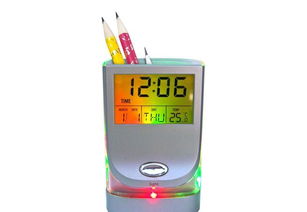 七彩萬年歷筆筒 發(fā)光產(chǎn)品 七彩筆筒,萬年歷筆筒價格 廠家 圖片